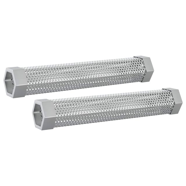 Räucherrohr 2 Pcs 5 X 5 X 30 Cm Edelstahl 304 Silber Vidaxl