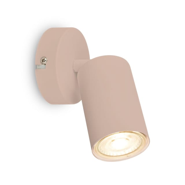 Briloner Wandleuchte Schwenkbar 8x8,5 Cm Gu10 Fassung Max. 9w Beige - Wandlampe Schlafzimmer Flur Wohnzimmer