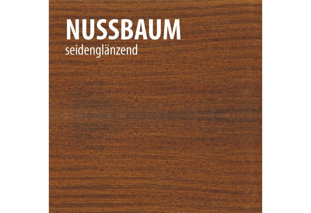 Baufix Pur Langzeitlasur Nussbaum Seidenmatt, 5 Liter, Holzlasur