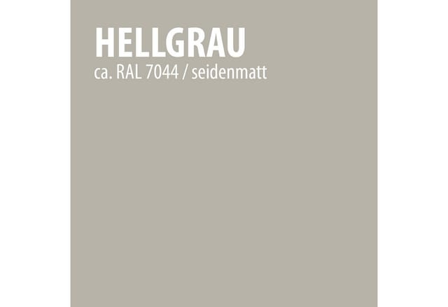 Baufix Buntlack Hellgrau Seidenmatt, 1 Liter, Lackfarbe