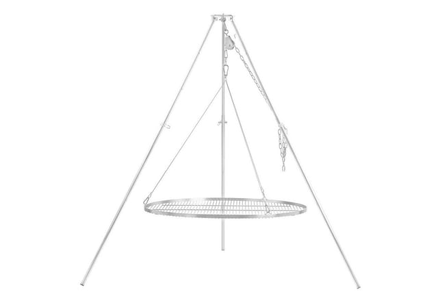 Bbq-toro Dreibein Schwenkgrill Mit Ø 100 Cm Grillrost, Verzinktes Eisen, Höhenverstellbar 119-184 Cm