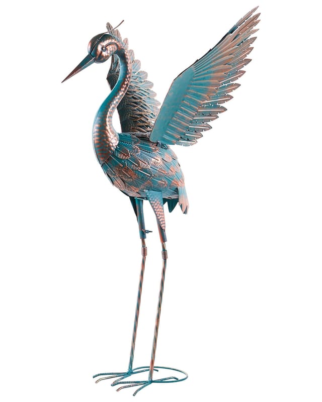 Gartenskulptur Dinagat Reiher Blau