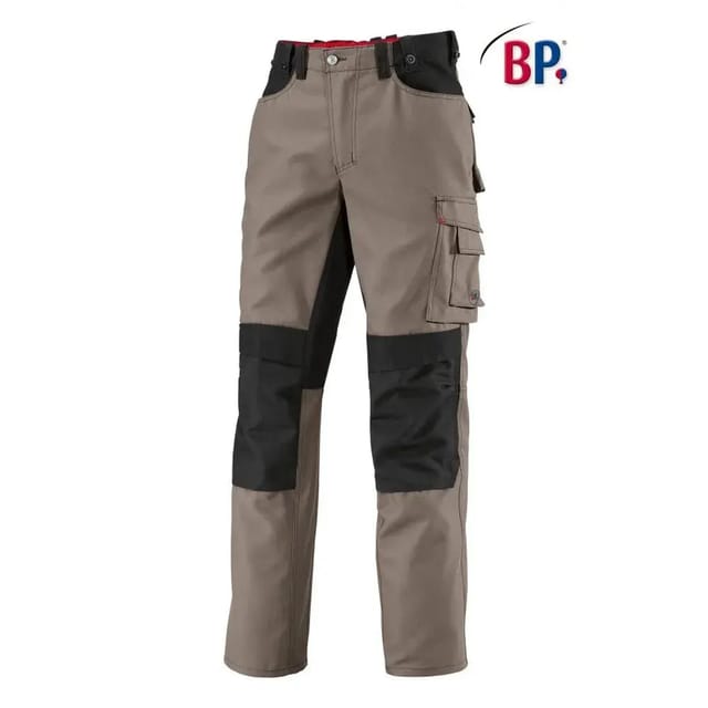 [neuwertig] B-ware Bp Bundhose Hose Arbeitshose Kniepolstertasche Herren Walnuss Schwarz Größe 52 S
