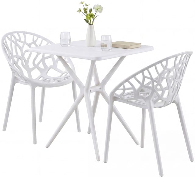 Gartenmöbel-set Lumera Mit 2 Stühlen Weiß