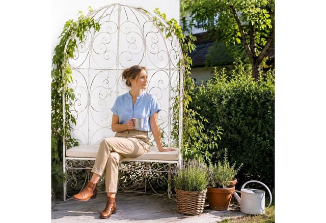 Sitzkissen Halbpavillon Rosie Creme