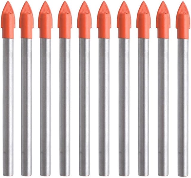 10 Stahlbohrer Für Fliesen, Glas, Keramik Und Marmor 6-mm-hartmetallbohrer Für Harte Und Spröde Materialien