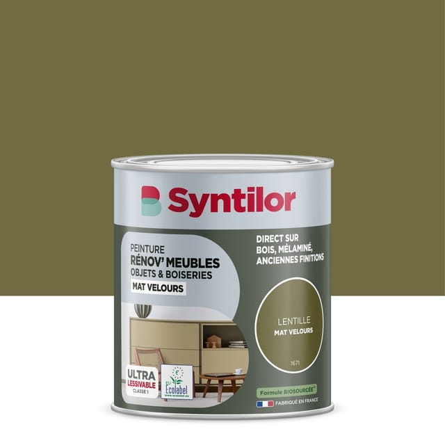 Syntilor Möbel- Und Objektrenovierungsfarbe, Samtoptik, 0,25 L Syntilor