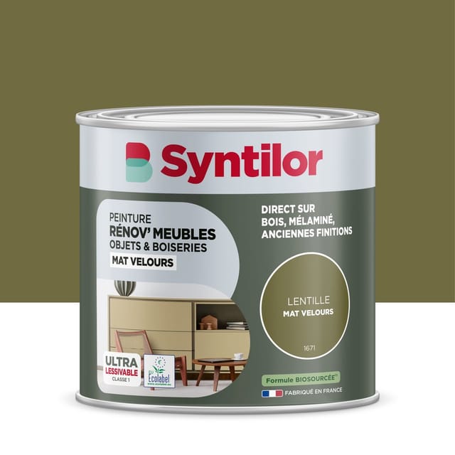 Syntilor Möbel- Und Objektrenovierungsfarbe, Samtige Optik, 0,5 L Syntilor