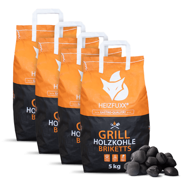 Heizfuxx Grillbriketts 5kg X 4 Sack 20kg