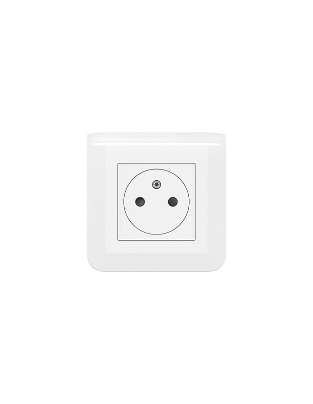 Legrand Steckdose Weiß Design Diskret 2p+t