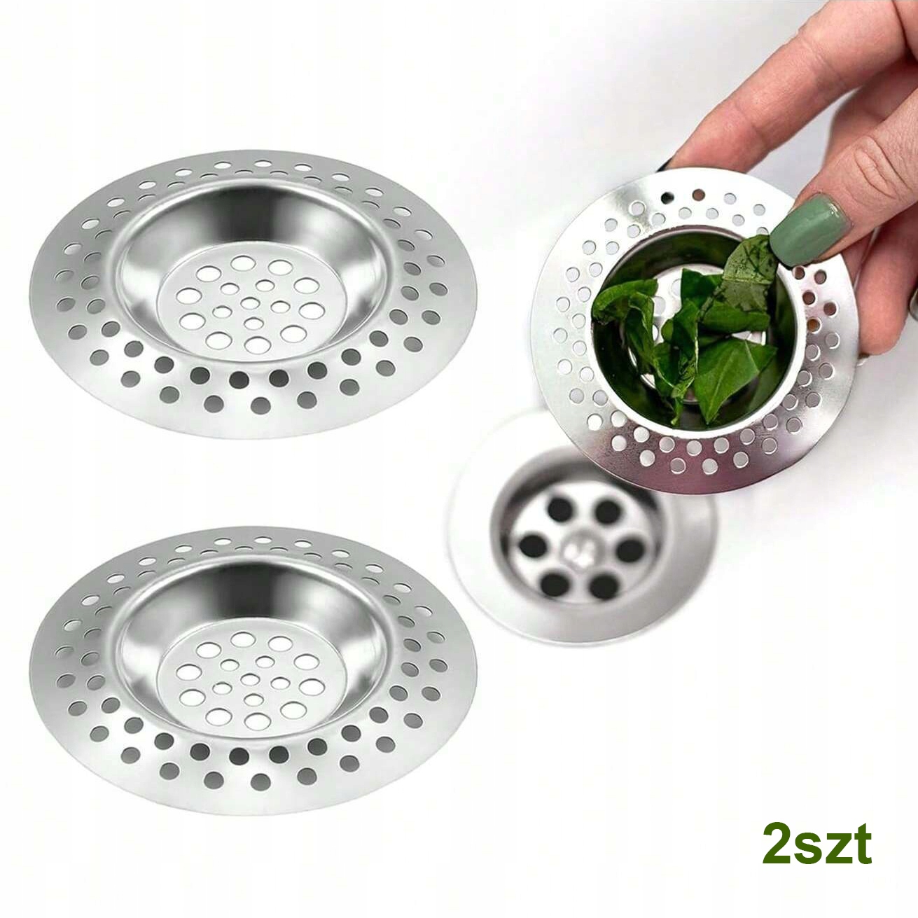 Edelstahlsieb Für Spülbecken, Edelstahlspülen, 2er-set