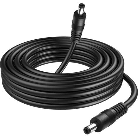 5521 Gleichstromkabel (3 Meter), 18 Awg, 5,5 Mm X 2,1 Mm, Stecker-stecker, Für Led, Cctv, Auto, Monitor Usw., 10 M