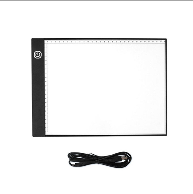 A4-leuchtpad Mit Touch-dimmer, 3 Helligkeitsstufen, 7000 Lux Led