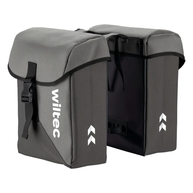 Wiltec Doppel Gepäckträgertasche 35L Fahrradtasche Gepäckträger Gepäcktasche