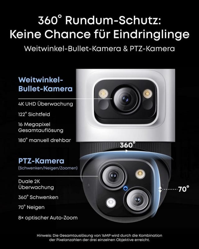 EUFY E8E00323 - Netzwerk-Videorekorder, Set inkl. 4 Kameras, PoE