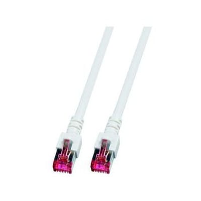 Patchkabel Cat6 1,5m weiß S/FTP RJ45 hfr AWG26 halogenfrei