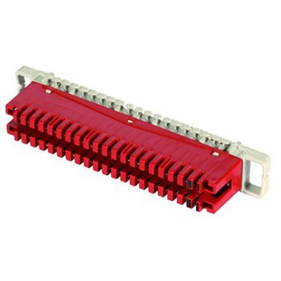 LSA-Erddrahtleiste 2/38 38-polig, rot