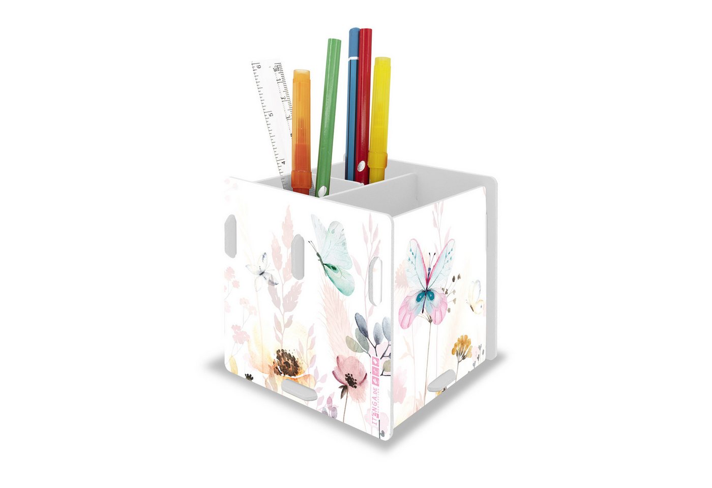 itenga Organizer itenga Stifteköcher "Schmetterling" steckbar aus Kunststoff Bild 2