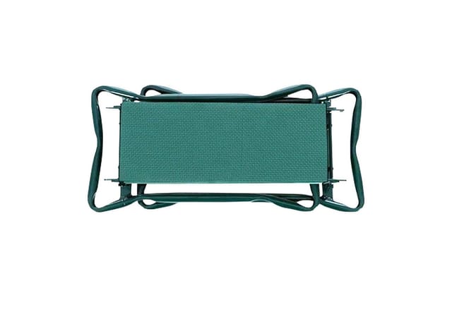 FIVMEN Kniebank Arbeitshocker 2-in-1 Gartenhocker Gartenarbeit Kniehilfe, 60x50x28cm, mit Eva-Schaumkissen Arbeitstasche Gepolstert für Garten, Grün