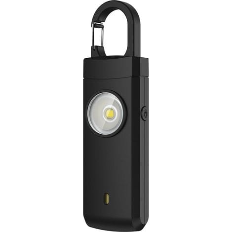 Leistungsstarker Taschenalarm, Wiederaufladbarer Notfall-sicherheitsalarm Gegen Überfälle, 130 Dezibel + Sos-lichter, Usb-typ-c-ladeanschluss, Leicht, Schutz Für Kinder, Frauen Und Ältere Menschen