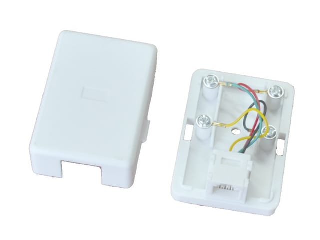 Telefon-aufputzbuchse, Utp 1xrj11 (6p4c) Alantec