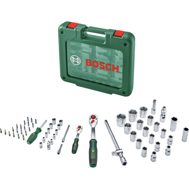 Bosch 1/4- + 1/2-ratschen-set 60-tlg.