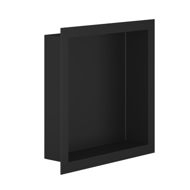Bc-elec - Nhna303010-bl Einbaunische F�r Dusche 30x30x10 Cm Mattschwarz Mit 2 Cm Rand, Wandnische F�r Das Badezimmer