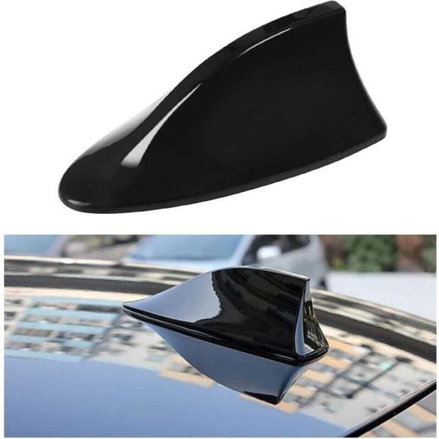 Autoantennenabdeckung In Haifischflossenform, Am/fm-dachantennen Mit Klebeband, Universelles Zubehör Für Die Meisten Limousinen, Suvs Und Vans (schwarz)