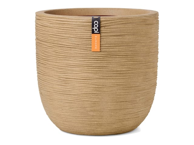 Capi Europe Blumentopf Kugel Rib NL Ø 43 cm x 41 cm Beige