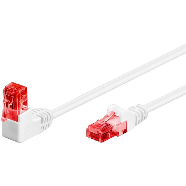 Pro LAN CAT 6 U/UTP - 90° - Weiß - 0.5m