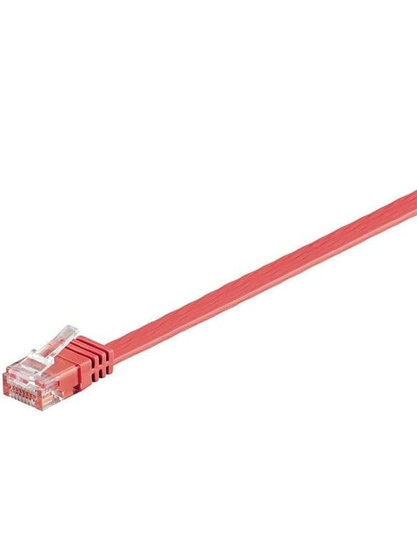 Pro LAN CAT 6 UTP Flat - Rot - 3m