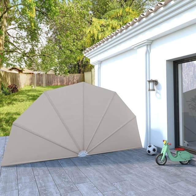 Faltbarer Terrassen-seitenfächer Creme 200 Cm Vidaxl