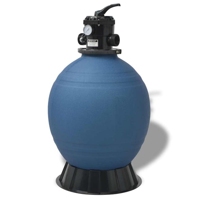 Pool Sandfilter Blau Ø 55,9 X 96,5 Cm Pe Vidaxl