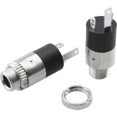 15 Stück 3,5-mm-stereo-klinkenbuchsen (1/8"), Einbaustecker Mit Sicherungsmuttern, 3,5-mm-kopfhörerbuchse