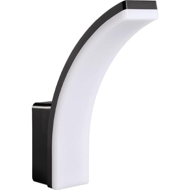 Led-wandleuchte – Außenwandleuchte – Ip65 Wasserdicht – 4000 K Neutralweißes Licht – Robustes Schwarzes Gehäuse – Für Gartenfassaden – 20 W