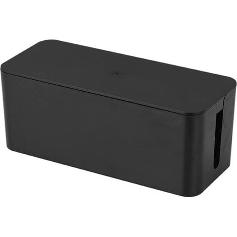 Kabelmanagement-organizer Von Tidy Box, Staubdichte Aufbewahrungsbox Für Kabel Und Leitungen, Schwarz, 23 X 10 X 8 Cm