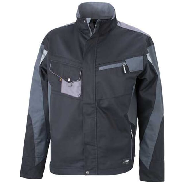 James & Nicholson Arbeitsjacke Jn821 Gr. 6xl Schwarz/grau