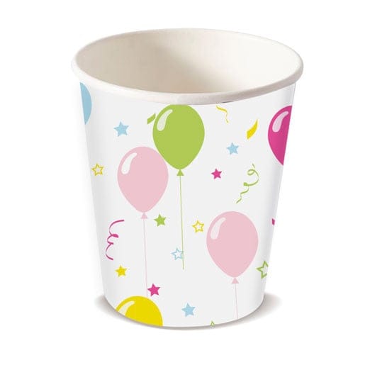 Duni Pappbecher Balloon Fun bunt 200 ml - 10 Stück