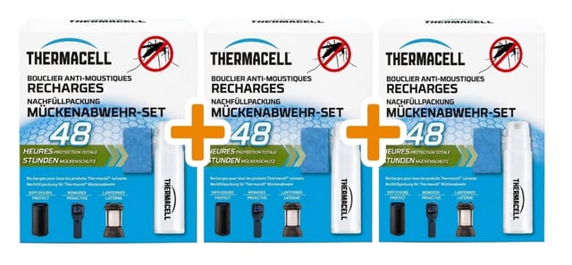 Thermacell Mückenabwehr Nachfüllpackung 48 Stunden 3er Set