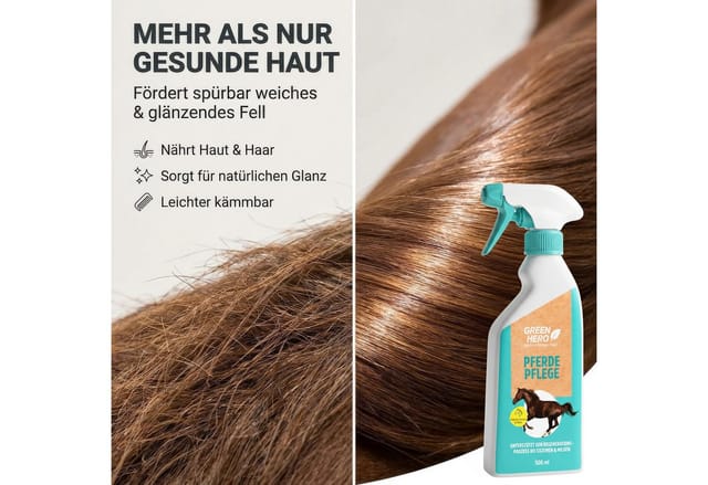 GreenHero Pferdepflege Pflegt die Haut bei Juckreiz Milben und Ekzemen