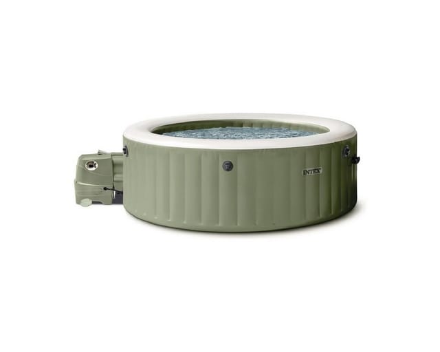 INTEX 28412NP PureSPA Bubble Massage Set Whirlpool 236/185cm Durchmesser x 71cm hoch für 8 Personen