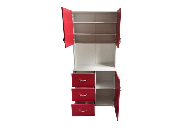 HTI-Living Küchenschrank Blanca Rot Weiß