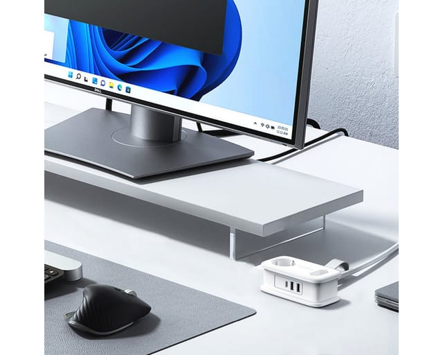 ORICO APP 15.5W 5in1 Power Strip 2x AC + 2x USB-A + 1x USB-C - White