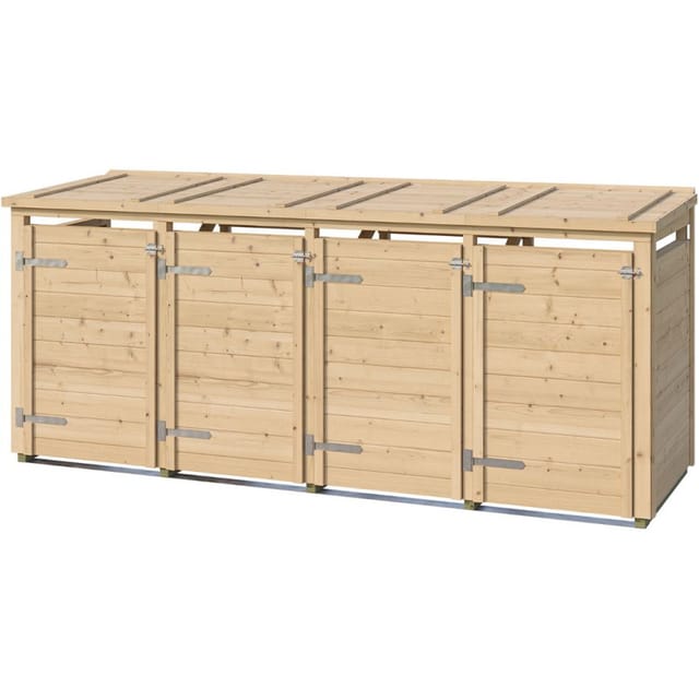 weka Mülltonnenbox 4er Killarney Naturbelassen günstig