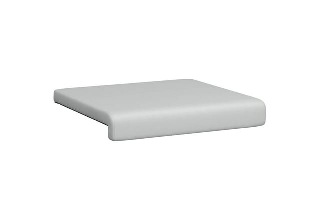 vidaXL Sitzauflage Bankkissen 4 pcs Strukturiertes Samt Hellgrau Tiefe 35 cm, (4 St)