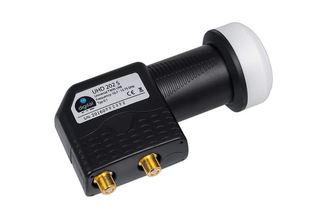 HB-DIGITAL Sat Anlage 80cm Fuba DAL 800 Twin LNB anthrazit Sat-Spiegel
