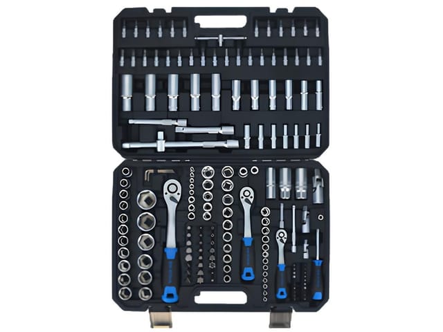 Sw Stahl Steckschlüsselsatz 171-teilig – Mit Ratschen 1/4", 3/8", 1/2", Bits Und Adaptern