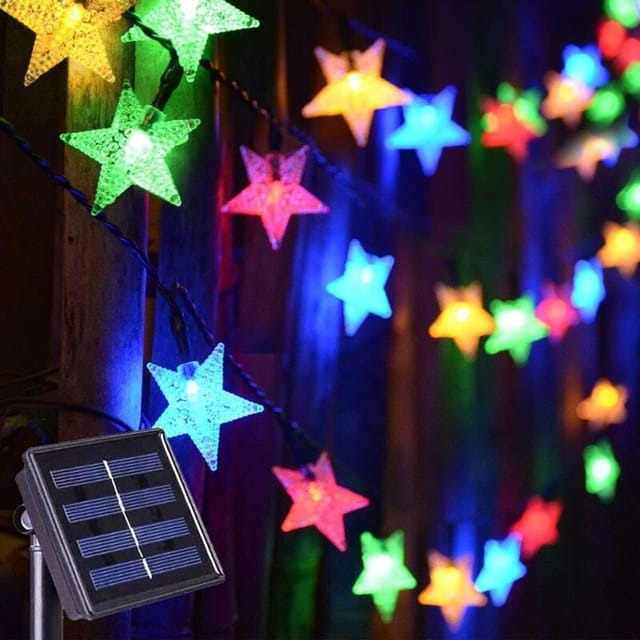 Solar-gartenleuchten, Solar-lichterketten, Kaltweiße Solar-gartenleuchten, Wasserdichte Außenleuchten Für Terrasse, Zaun, Baum, Pavillon, Guirla-fei Yu