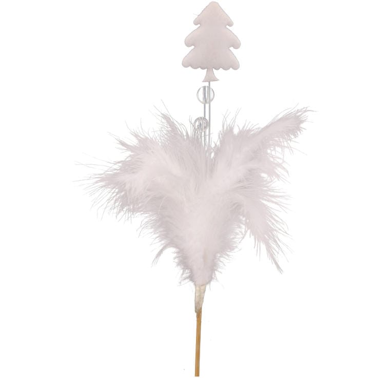 Weißer Feder-weihnachtsbaum - 15 Cm Spaten