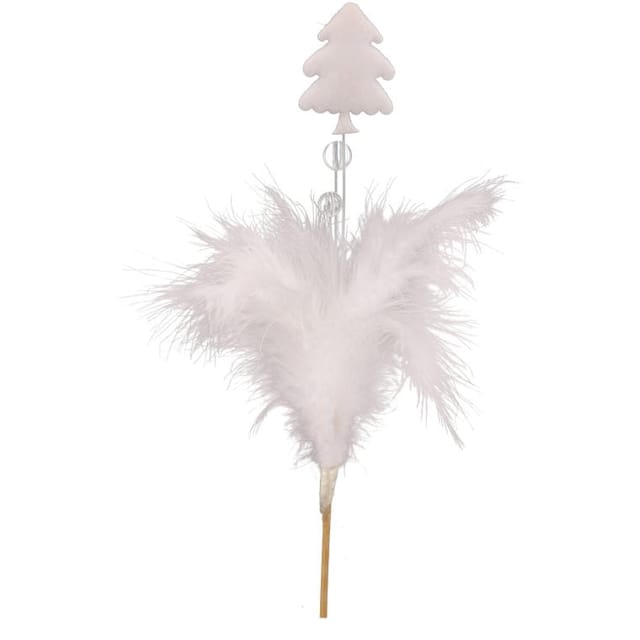 Weißer Feder-weihnachtsbaum - 15 Cm Spaten